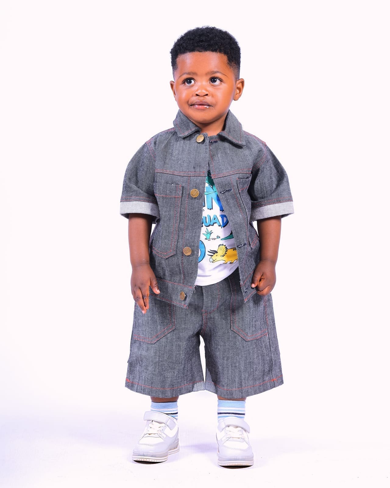 Denim Cut Two-Piece — Kids view 2
