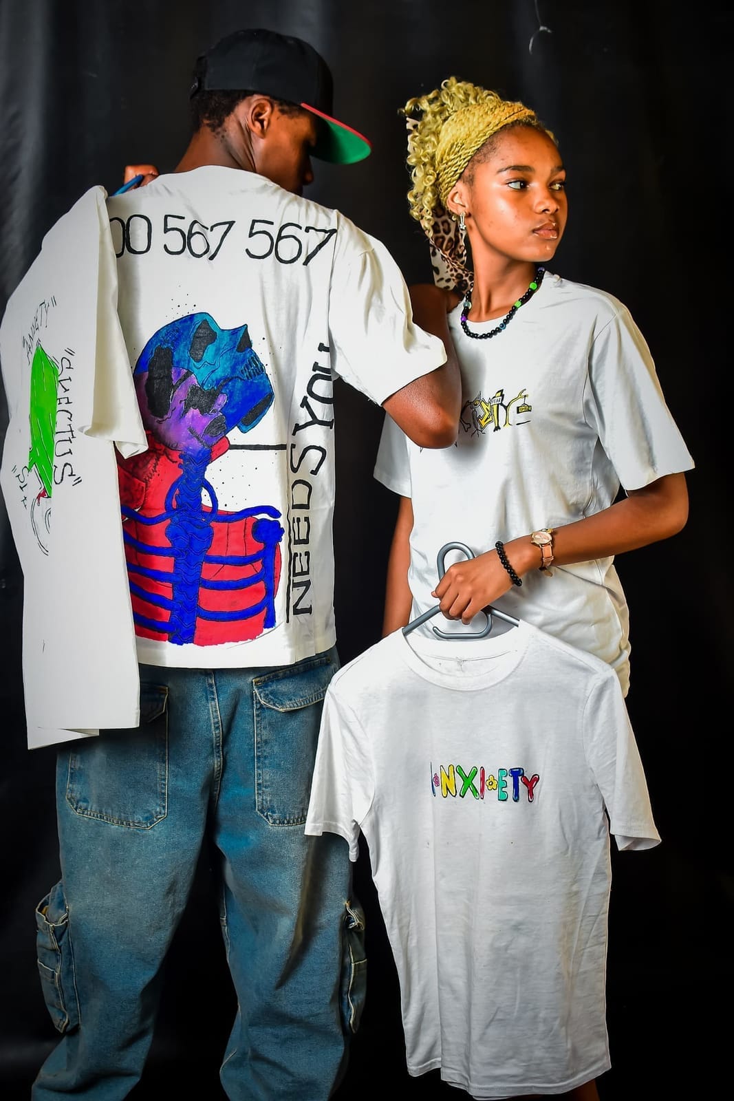 Custom Hand-Painted T-Shirt view 3
